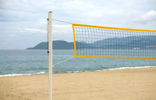 Paar aluminium volleybalpalen - diameter 90mm