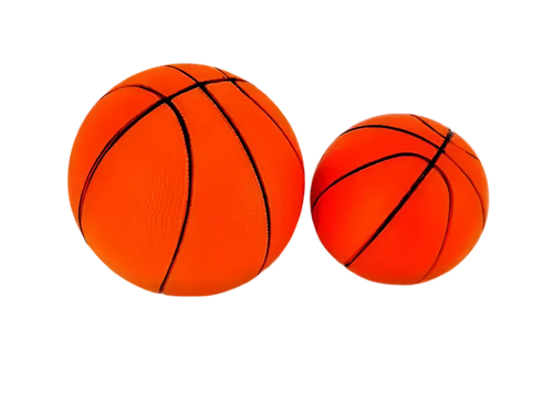 Set van 5 schuimbasketballen maat 2 (diameter 14cm)