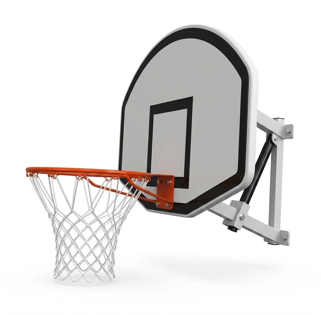 Panier de basket-ball - fixation murale & réglable - A la maison ou dans la salle de sport!
