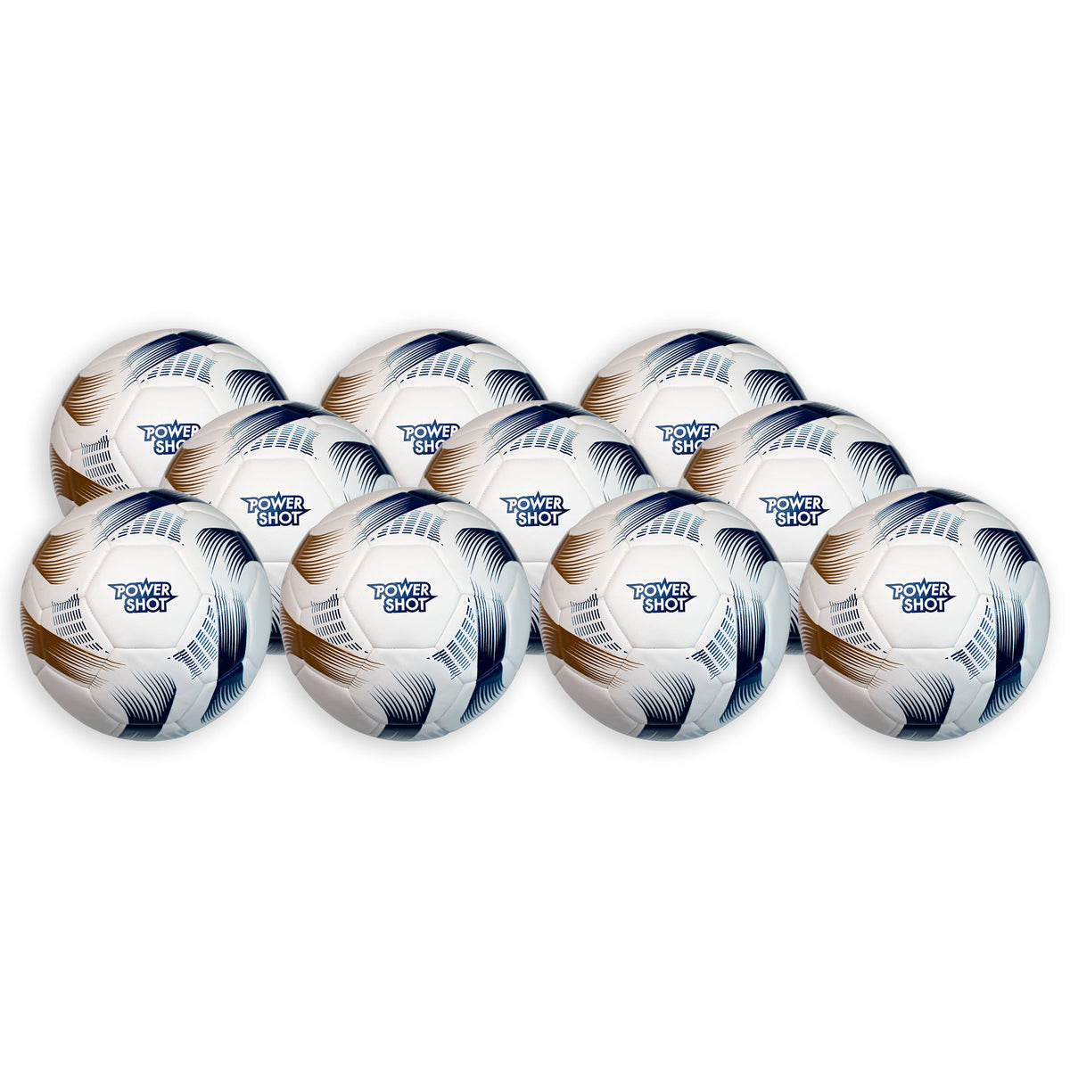 Set of 10 Match hybrid football size 5 Powershot