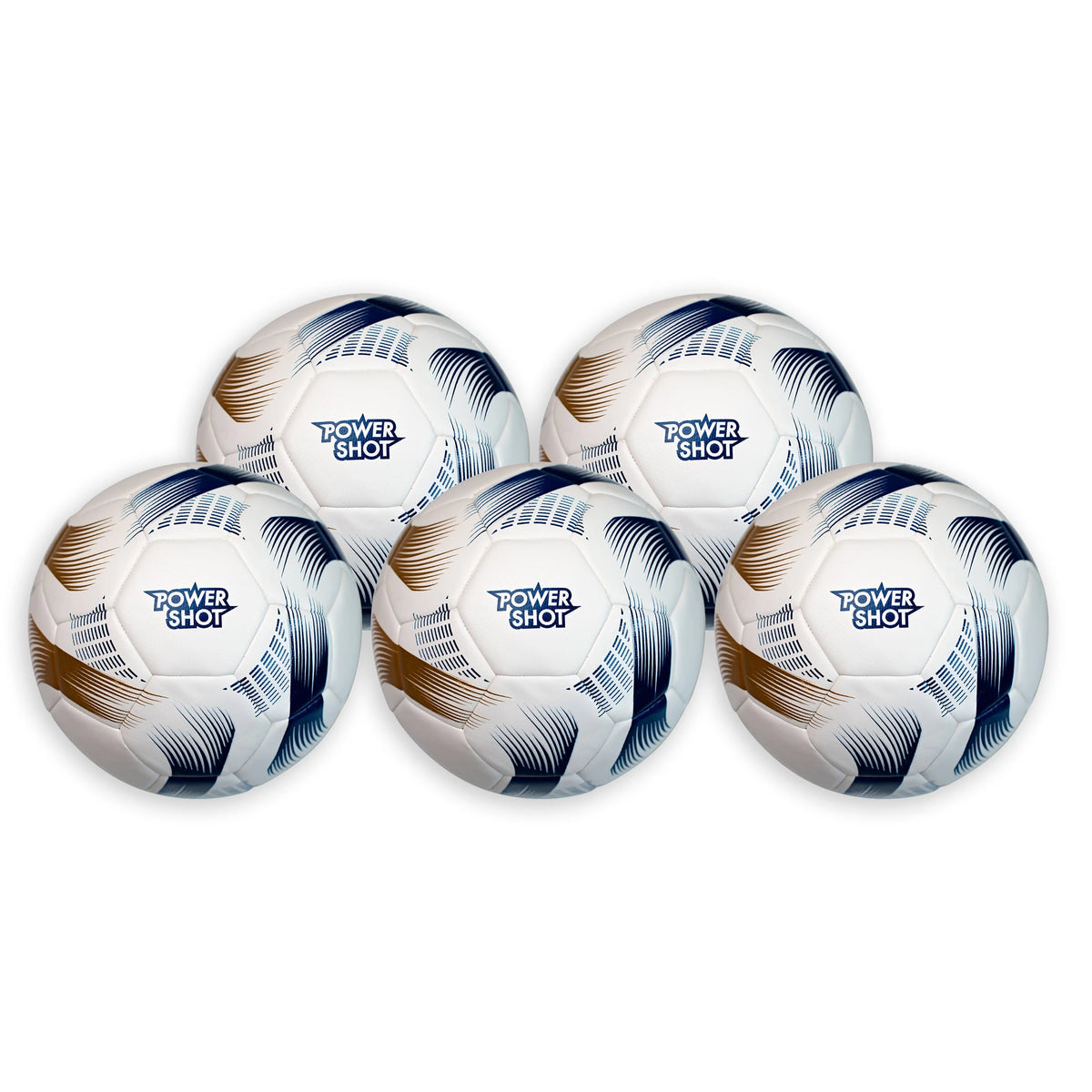 Set of 5 Match hybrid football size 5 Powershot