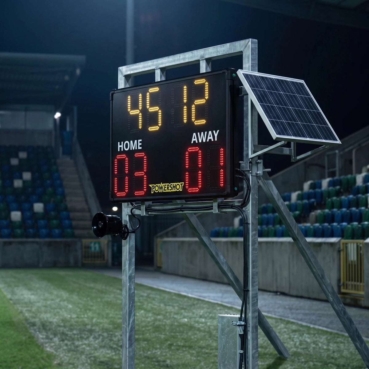 Innovatief scorebord voor buitenvoetbal – 110cm x 70cm x 7cm