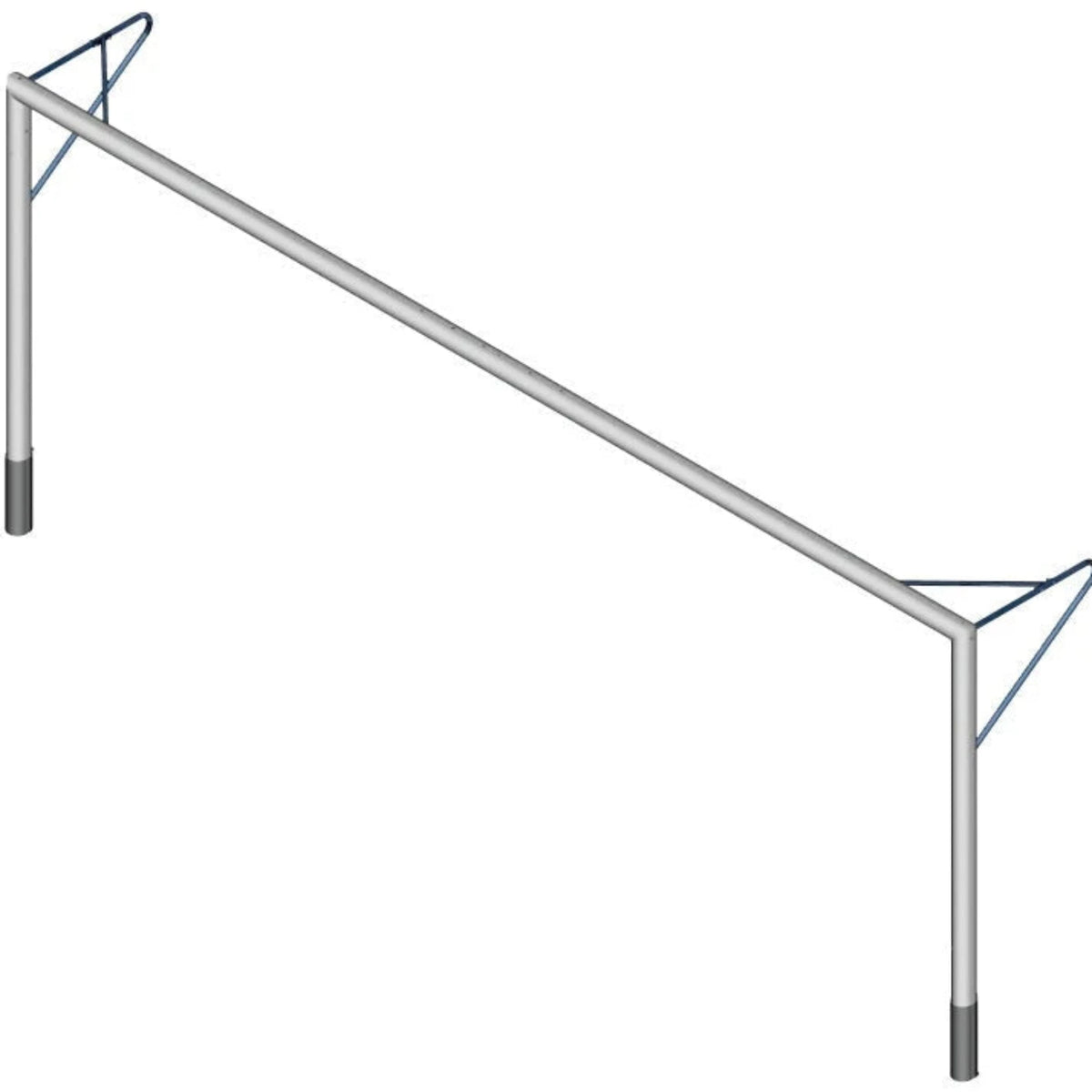 Aluminium cast in football goal - 6m x 2.10m Powershot