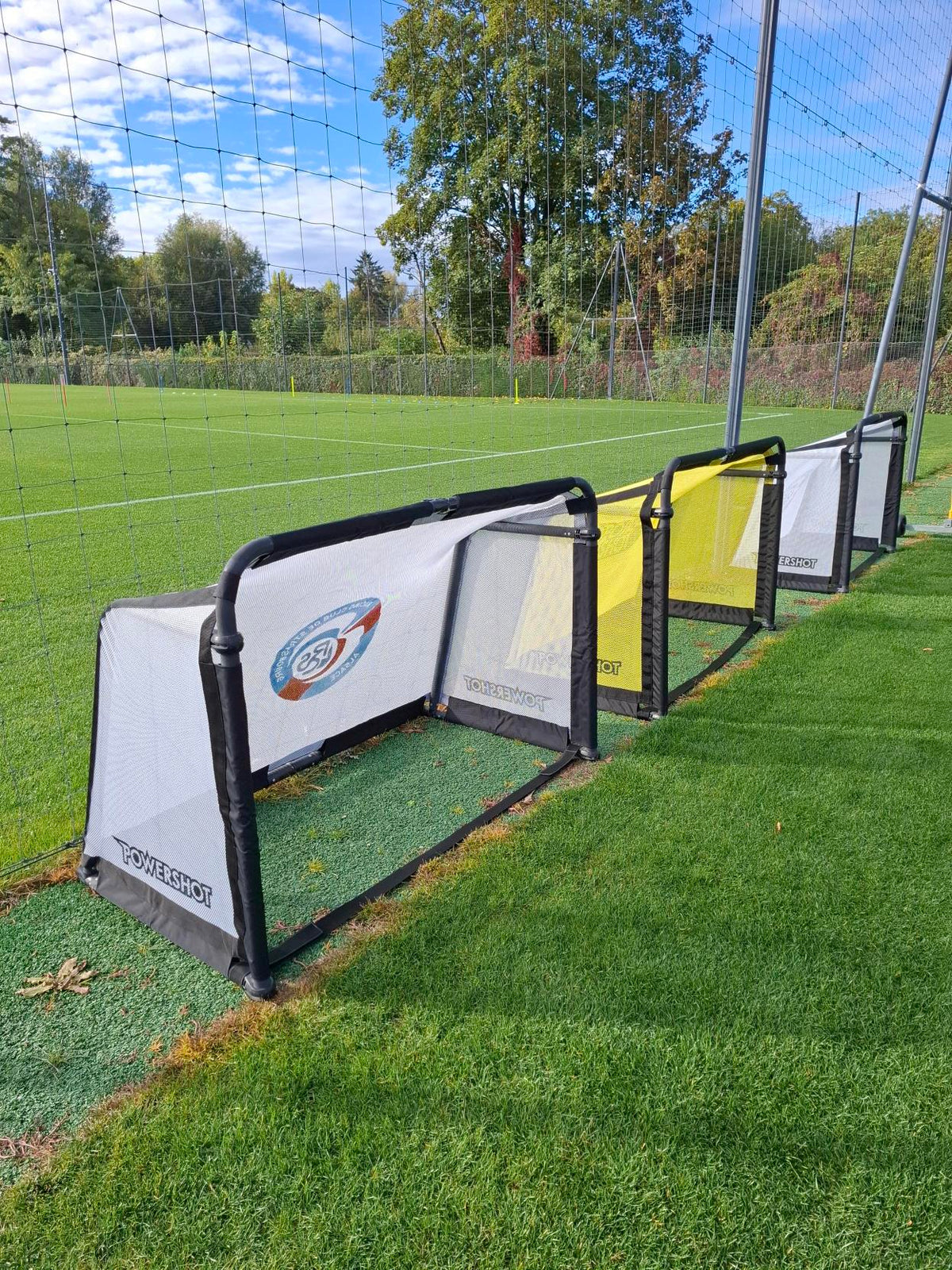 But de football pliable - Aluminium - 1.5m x 1m - Blanc