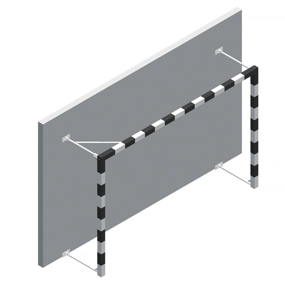 Inklapbaar handbaldoel - 3m x 2m - aluminium