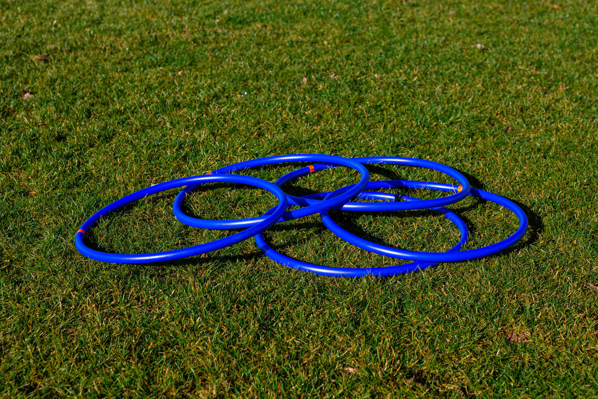 Set van 5 ronde coördinatiehoepels, diameter - 76cm