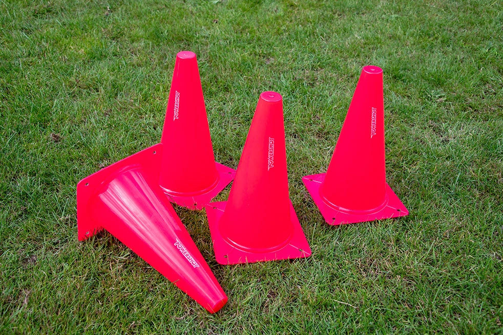 Set van 4 afbakeningskegels