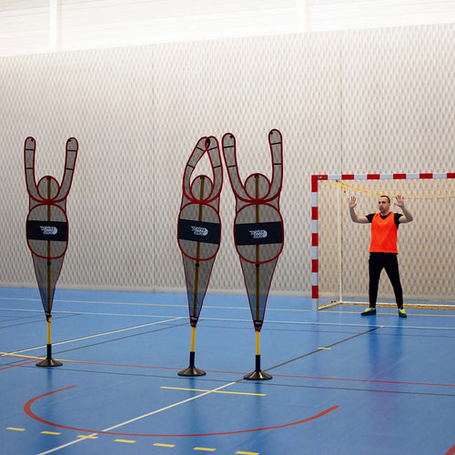 Verstelbare verdedigingspop voor basketbal