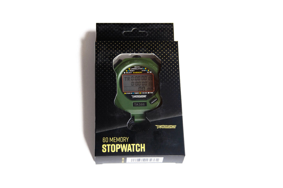 Stopwatch onthoudt maximaal 60 rondes