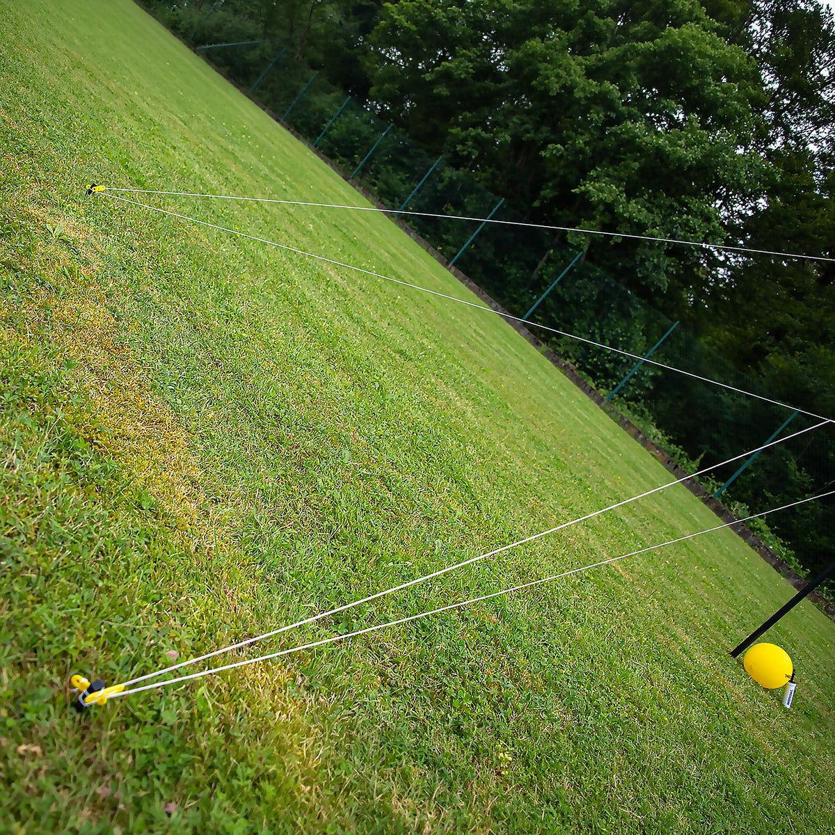 Volleybalset 6m met palen, net, bal en pomp