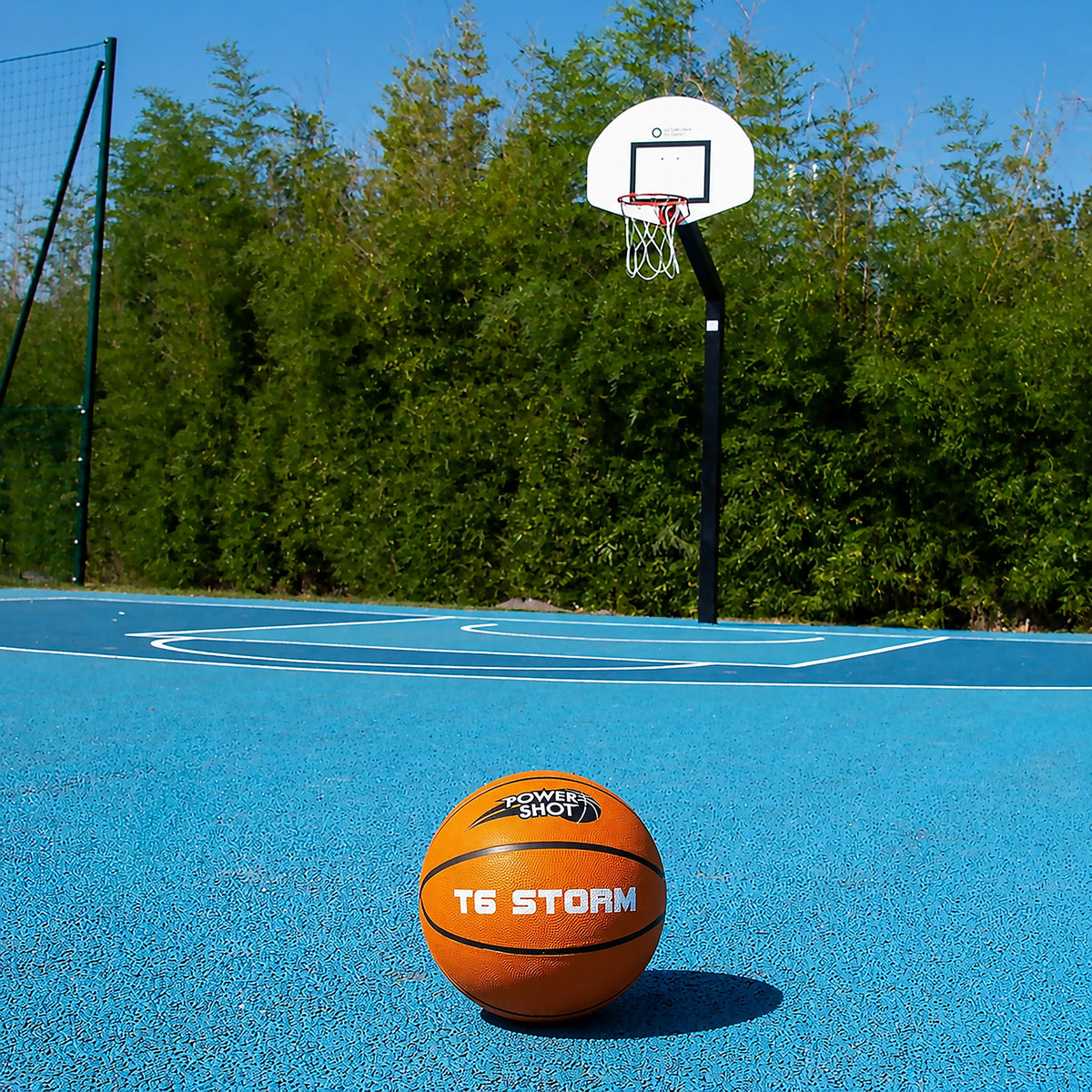 Basketbal maat 6 met gratis pomp en opbergtas