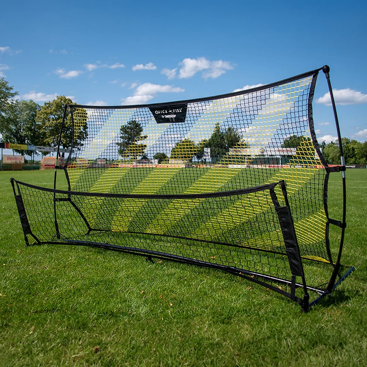 Football trainer two sided rebound net with ball Powershot