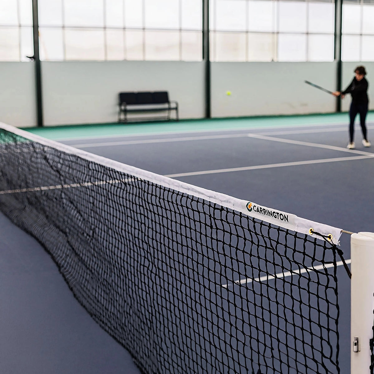 Expert 3mm tennis net double meshed - 12.7m x 1.05m Carrington