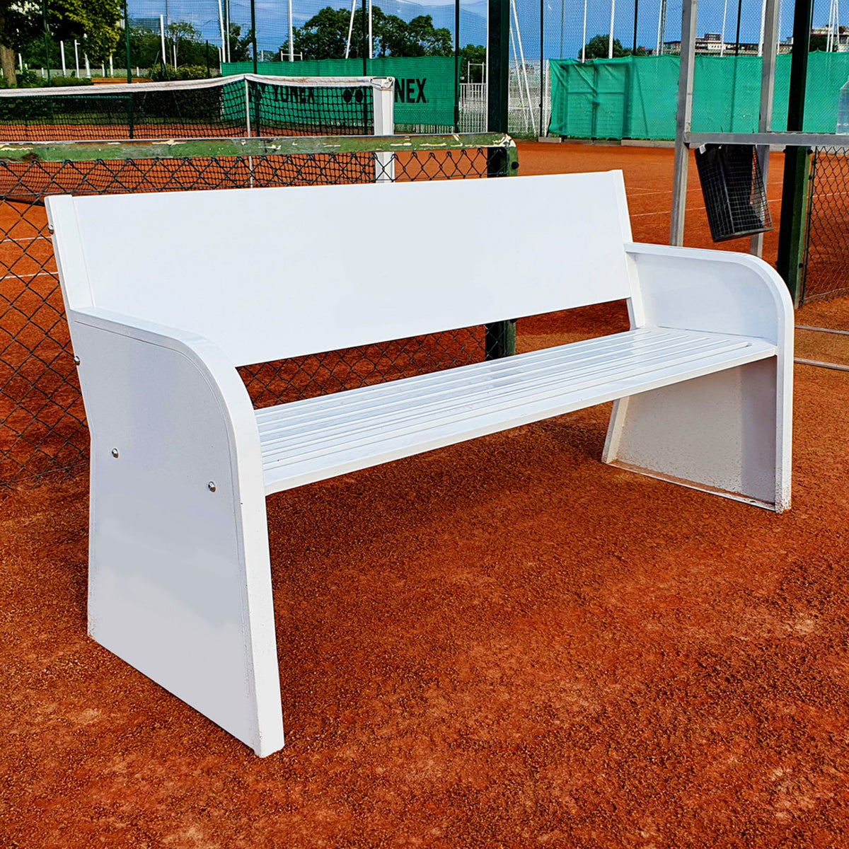 Advertising Tennis Court Bench – Steel Carrington