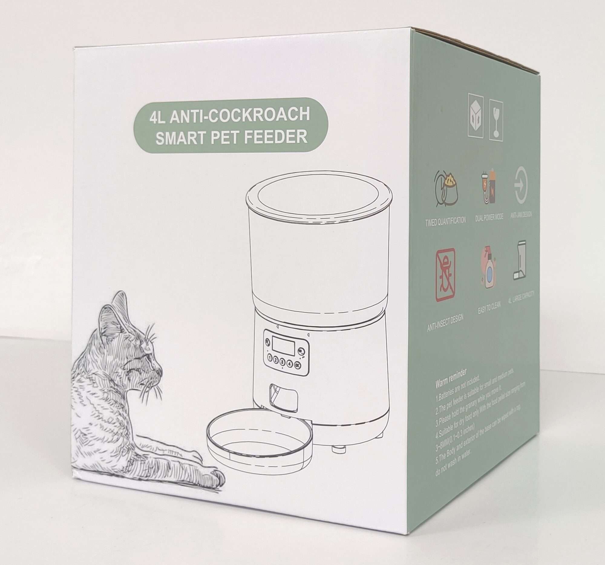 Image du produit : Distributeur de croquettes pour chat/chien - 4L