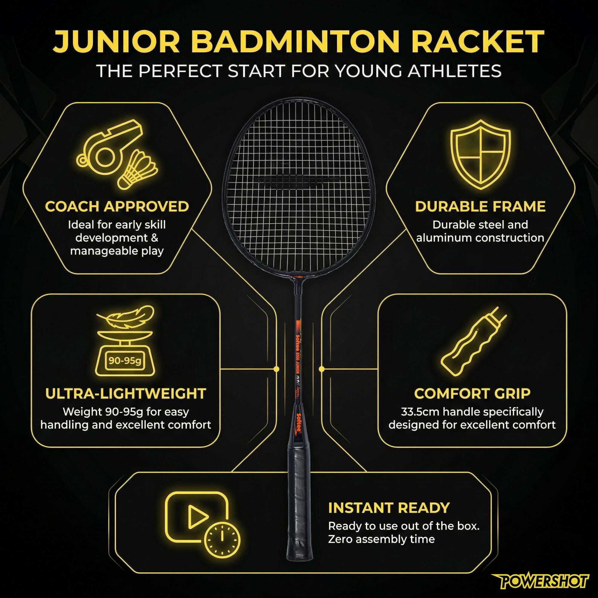 Image du produit : Raquettes de badminton pour les jeunes