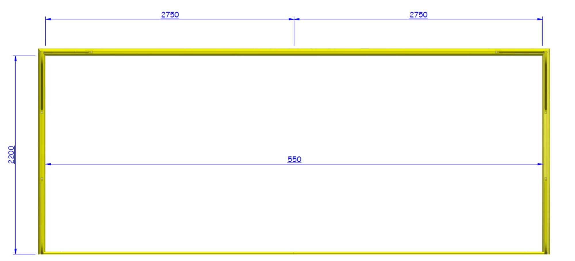 Image du produit : But de beach soccer 5,5 X 2,2 m à sceller