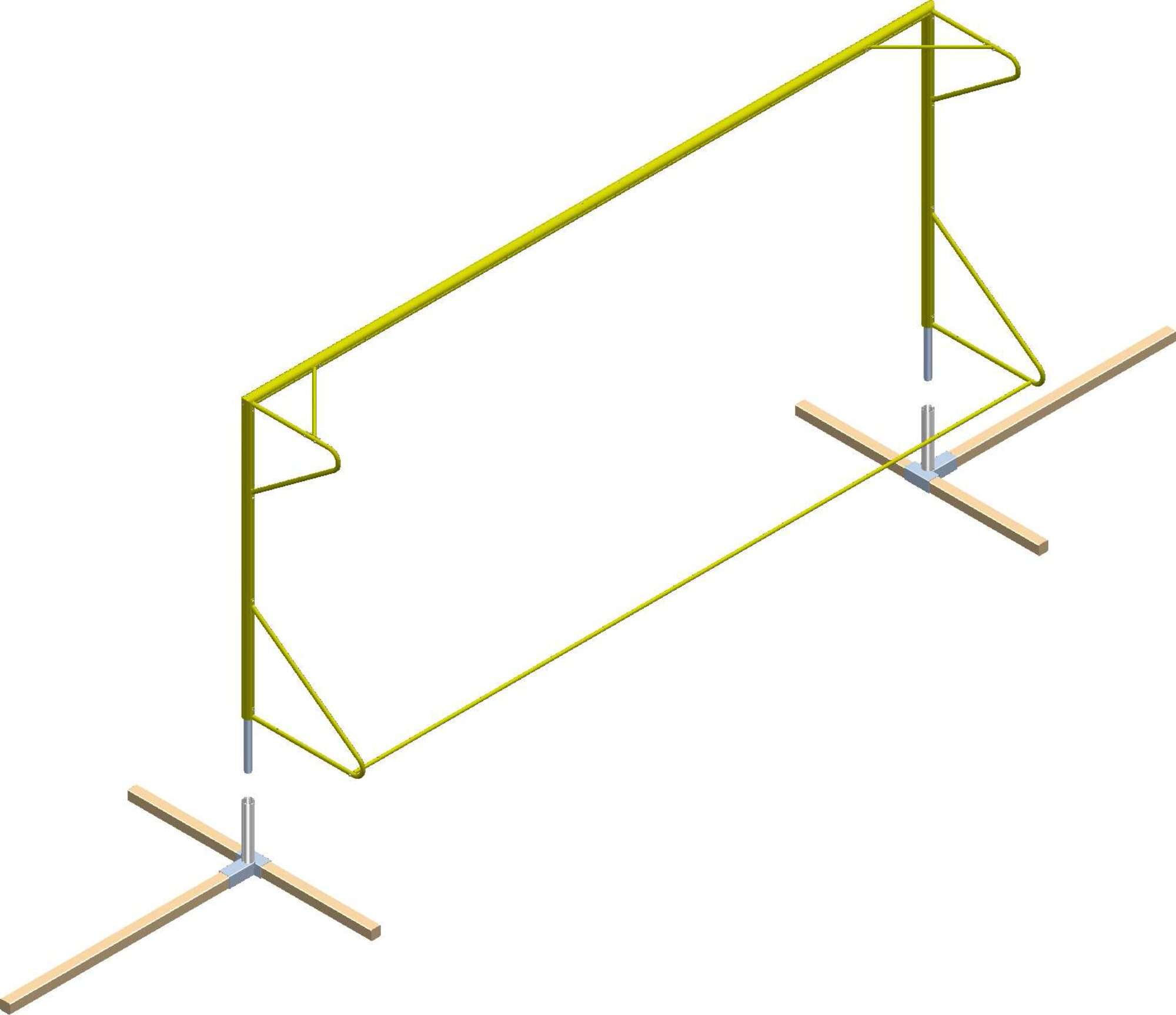 Image du produit : But de beach soccer 5,5 X 2,2 m à sceller