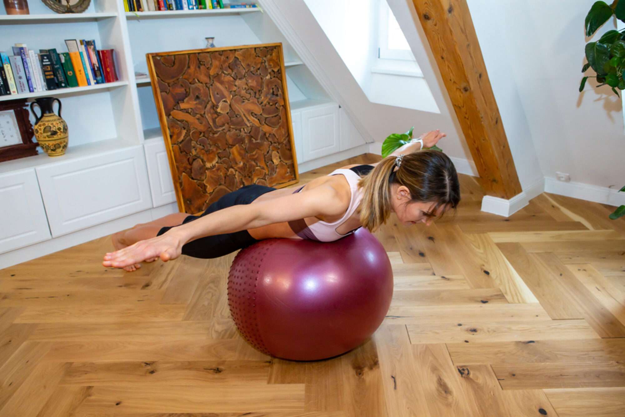 Image du produit : Gym Ball – Rouge – Ø55cm