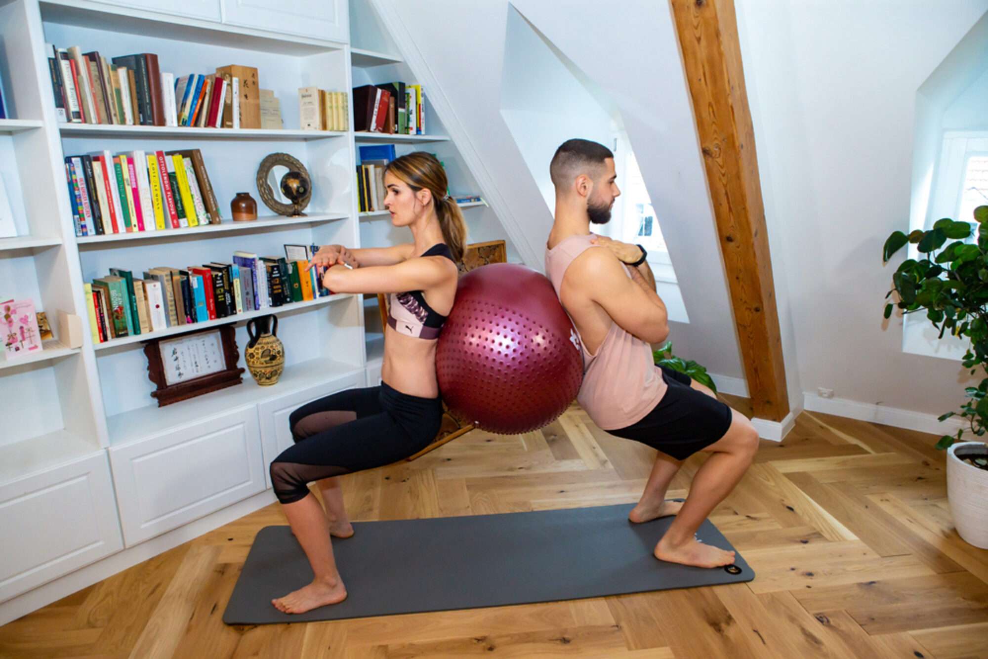 Image du produit : Gym Ball – Rouge – Ø55cm