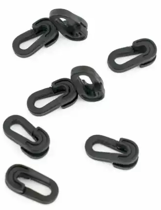 Lot de 40 clips de filet noirs