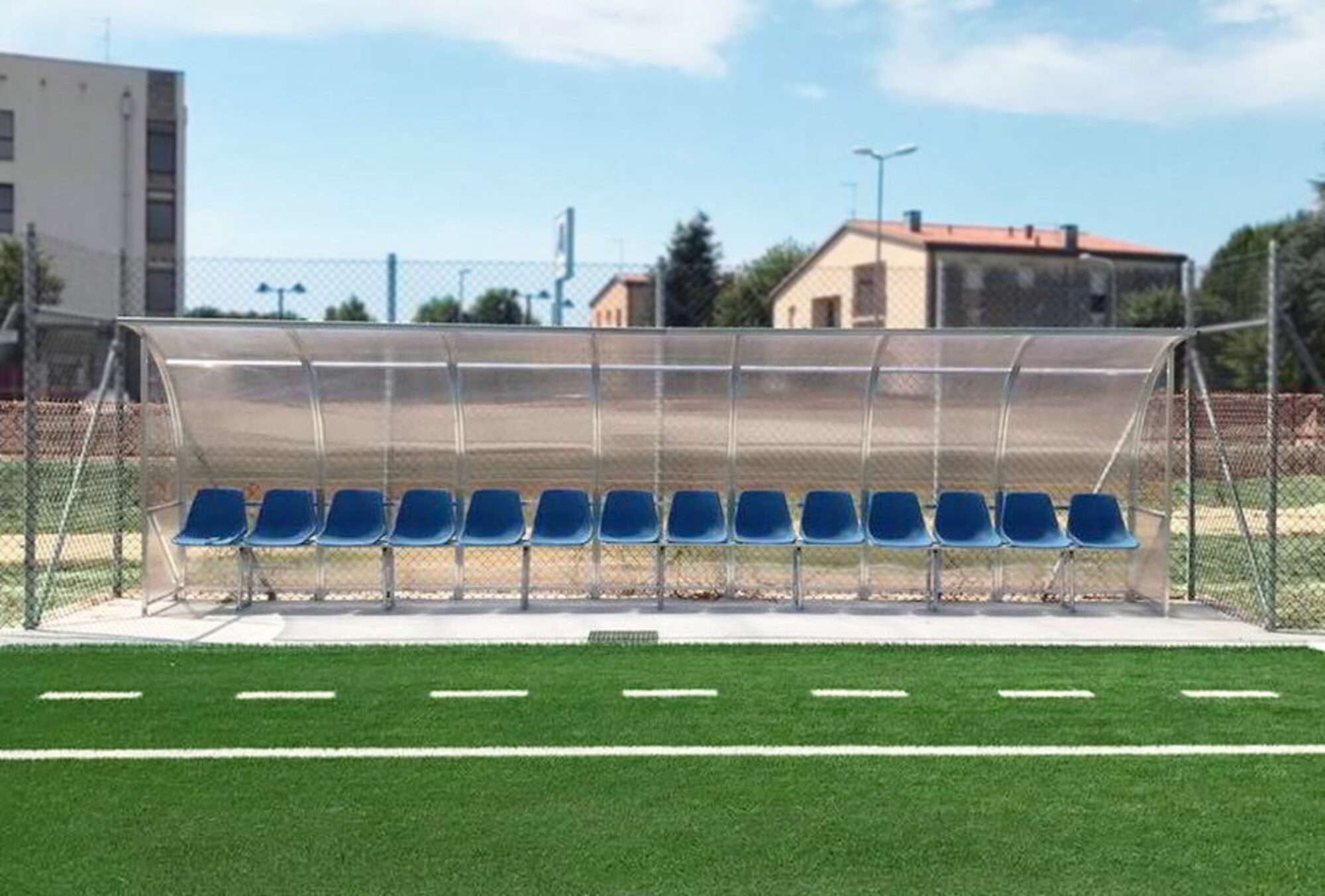 Image du produit : Abri de touche - 2m - 4 Sièges