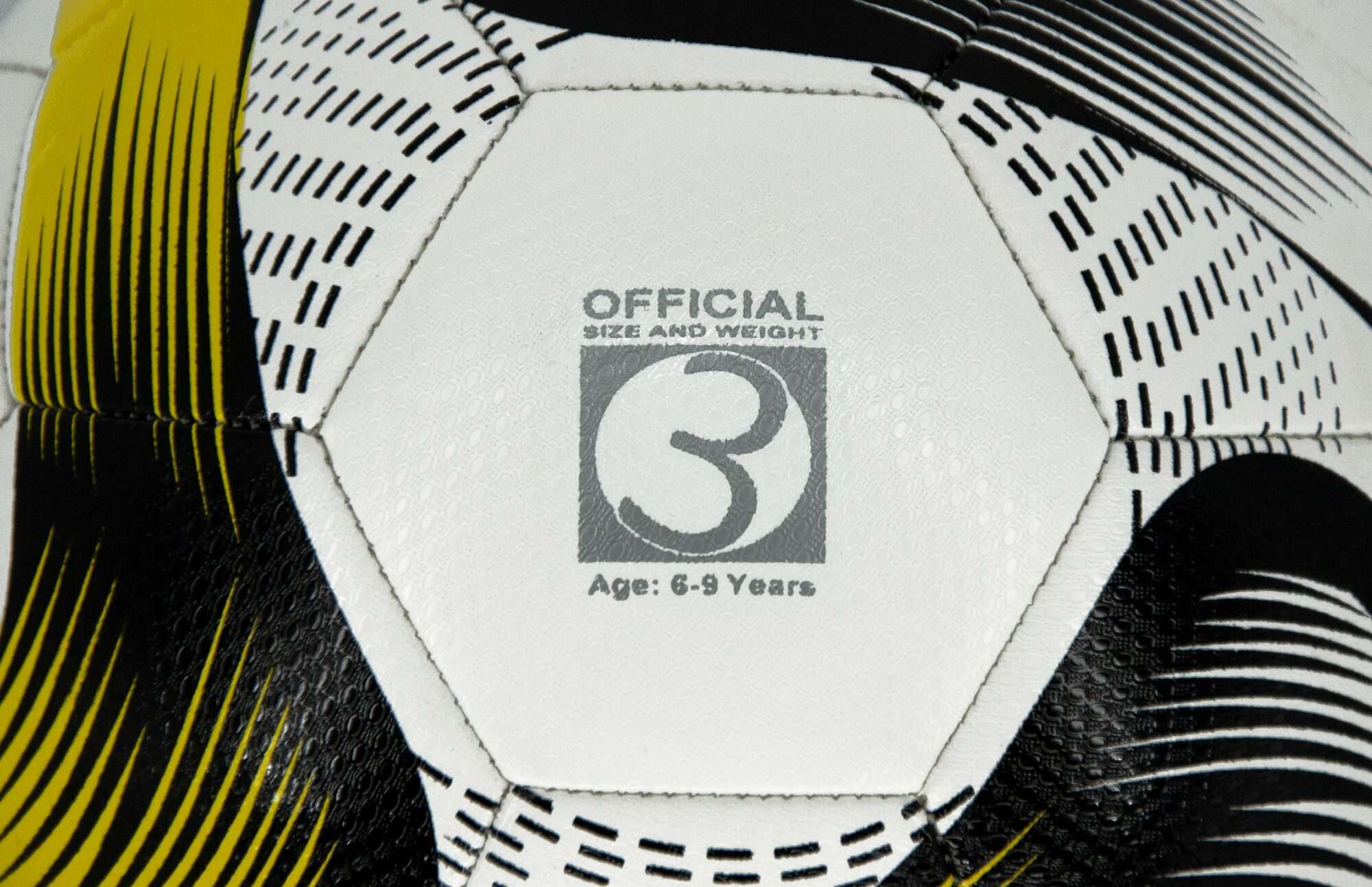 Image du produit : Ballon de football jaune et bleu - taille 3