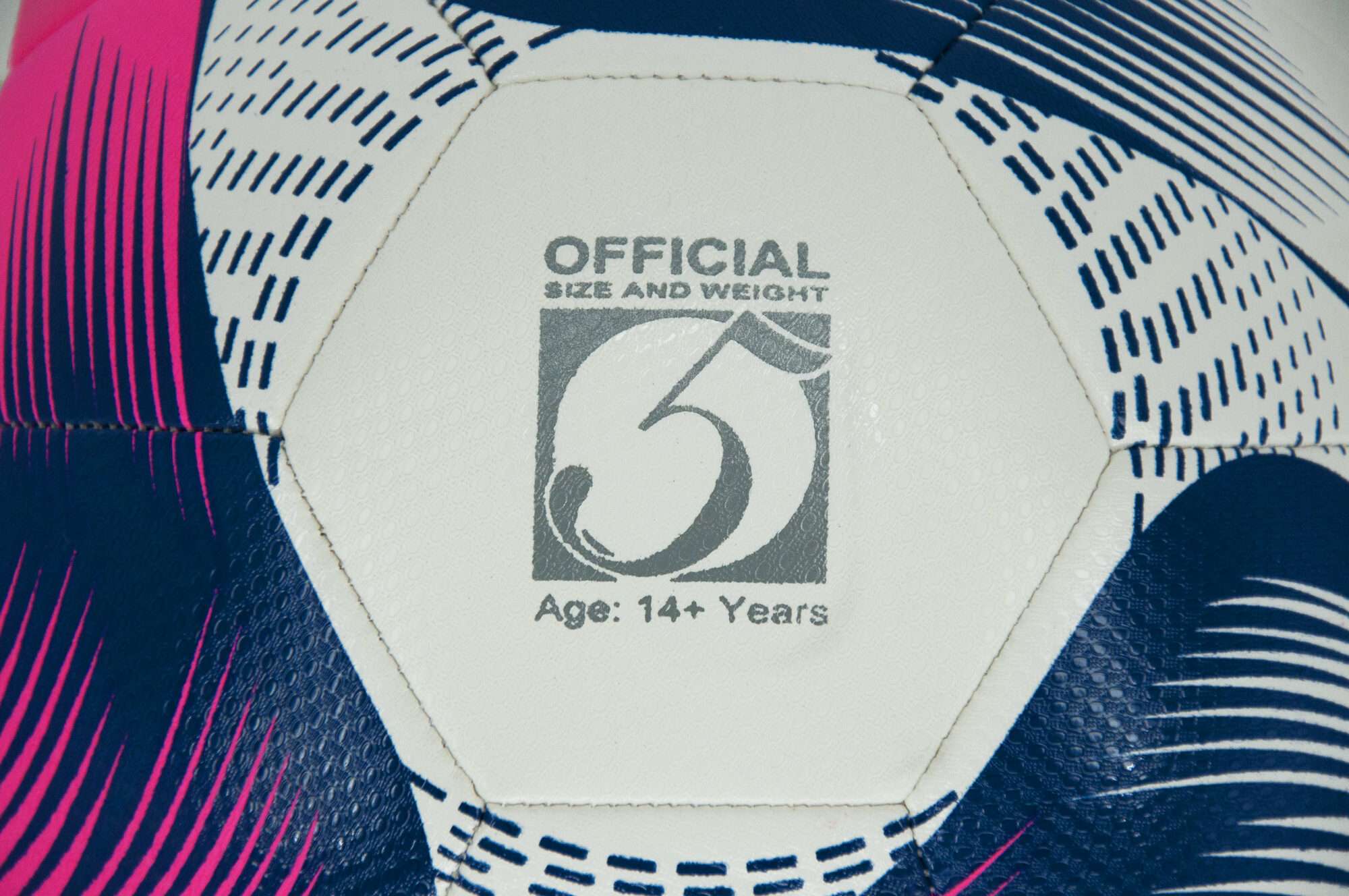 Image du produit : Ballon de football POWERSHOT® - T.5 - Rose & Bleu