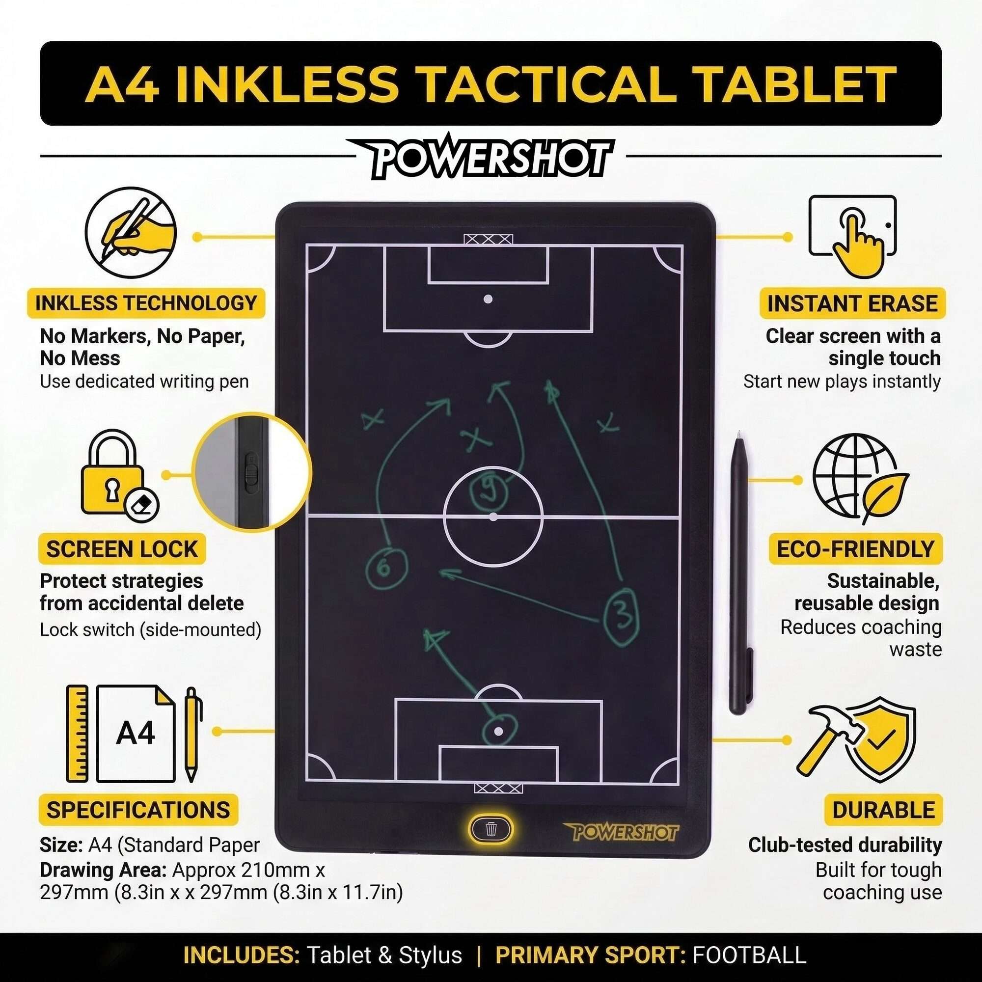 Image du produit : Tablette tactique sans encre - 16'
