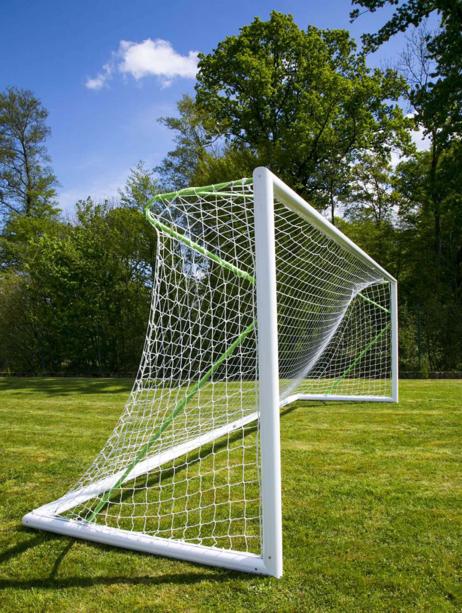 Image du produit : But de foot à 11 - Transportable - Aluminium - PROFESSIONNEL - Vert