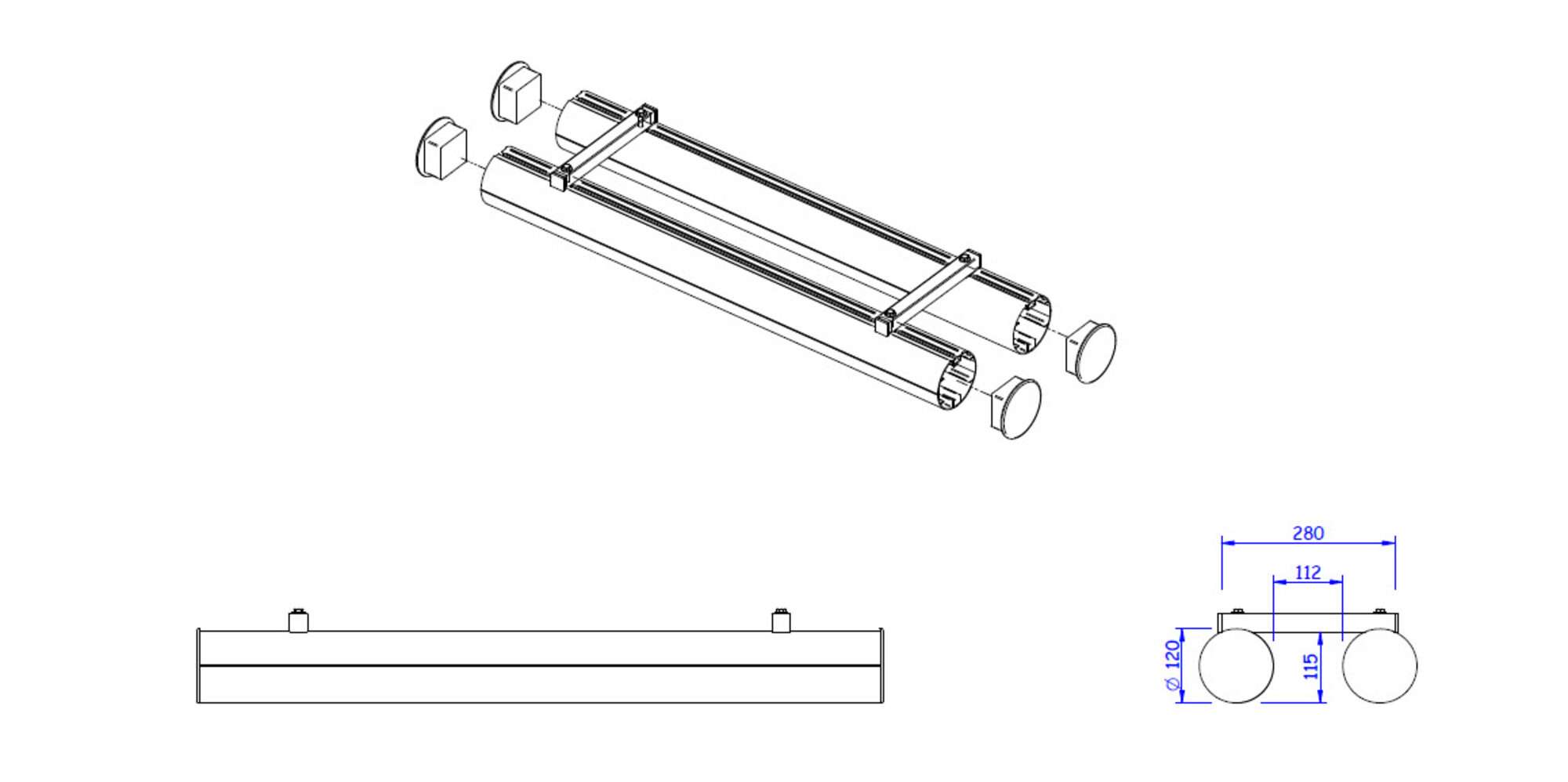 Image du produit : But de foot à 11 - Aluminium - ECO - Barre arrière renforcée