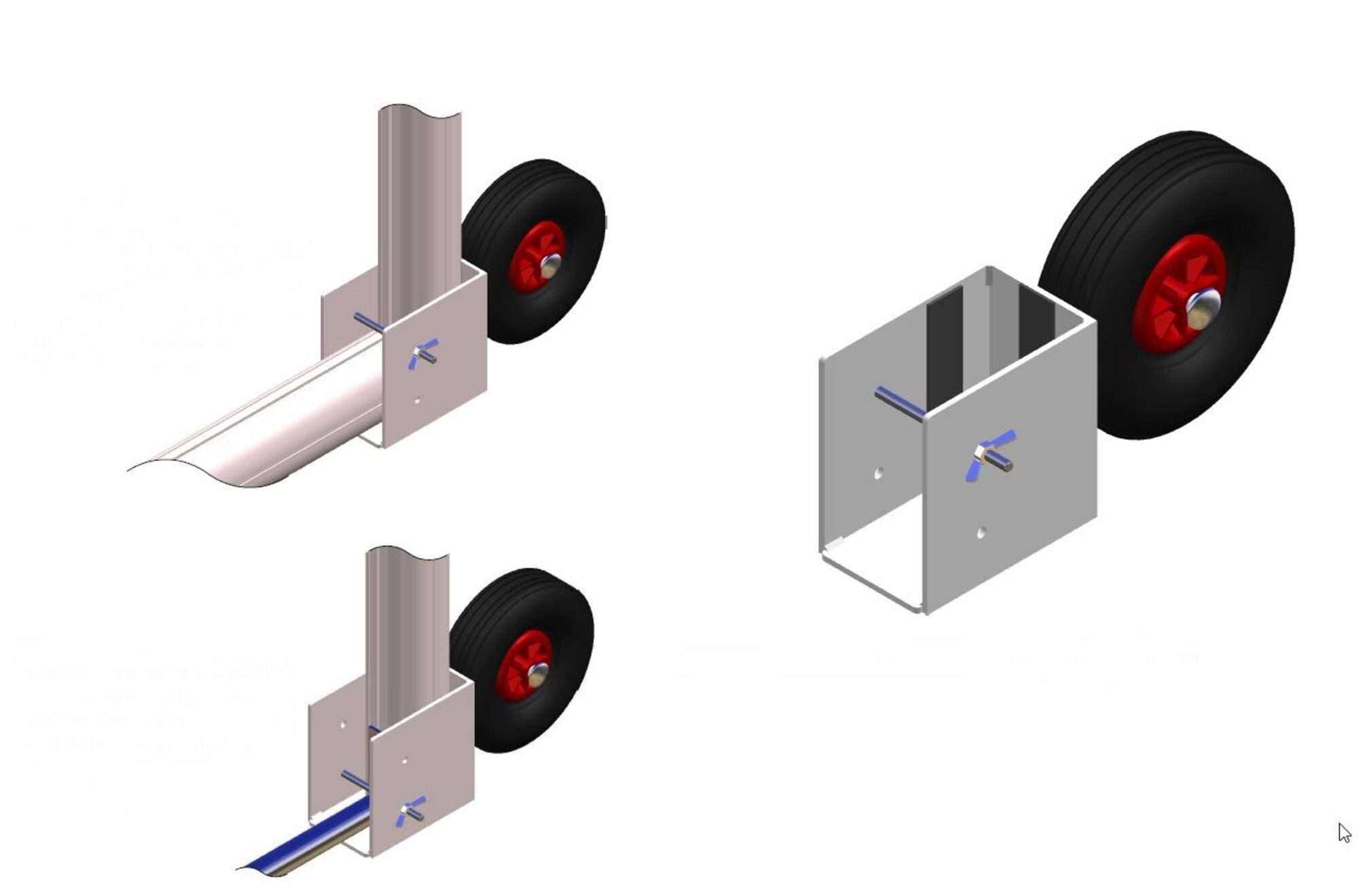 Image du produit : Roues - Pour but de foot à 11 transportable