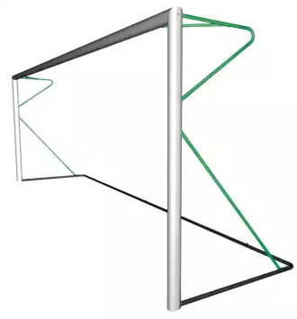 But de foot à 8 - Transportable - Aluminium - BASIC - Vert