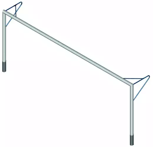 Image du produit : But de foot à 8 - À sceller - Aluminium - ECO