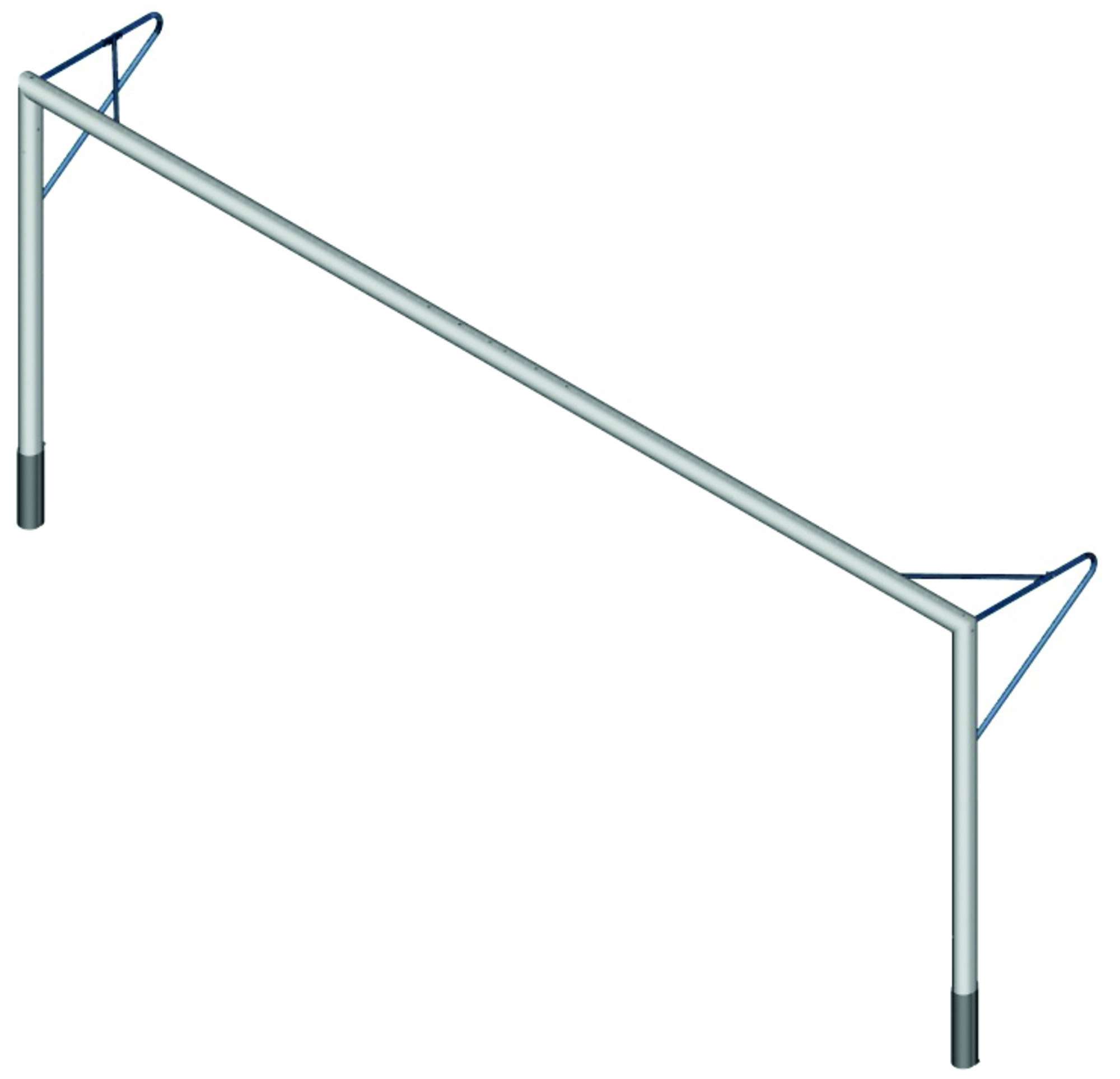Image du produit : But de foot à 8 - À sceller - Aluminium - PROFESSIONNEL - 5 x 2 m