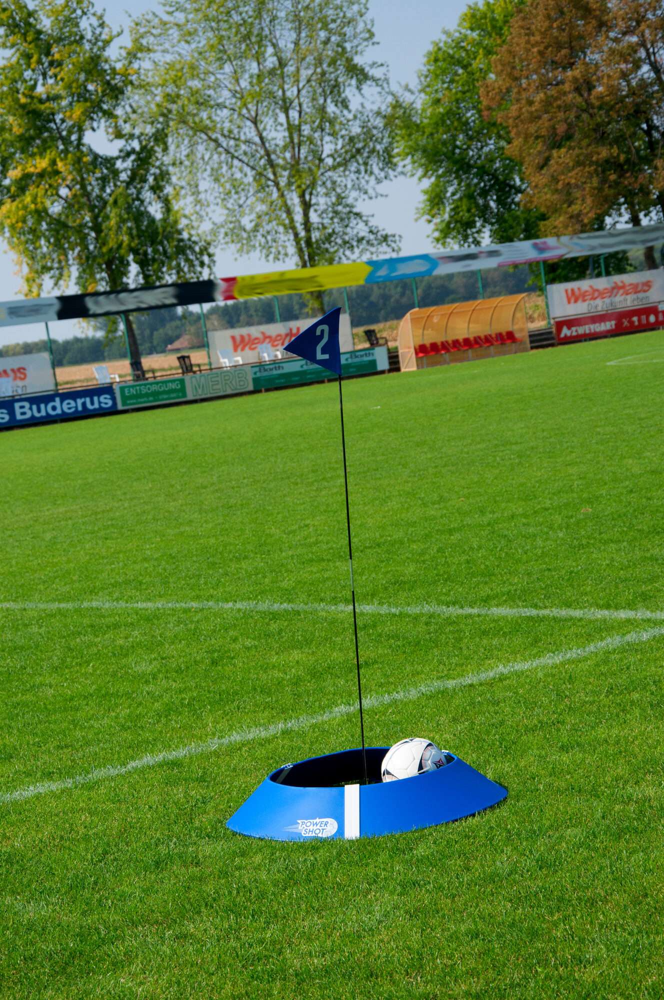 Image du produit : Kit de 3 cibles de FOOT GOLF avec jalon drapeaux et sac de transport