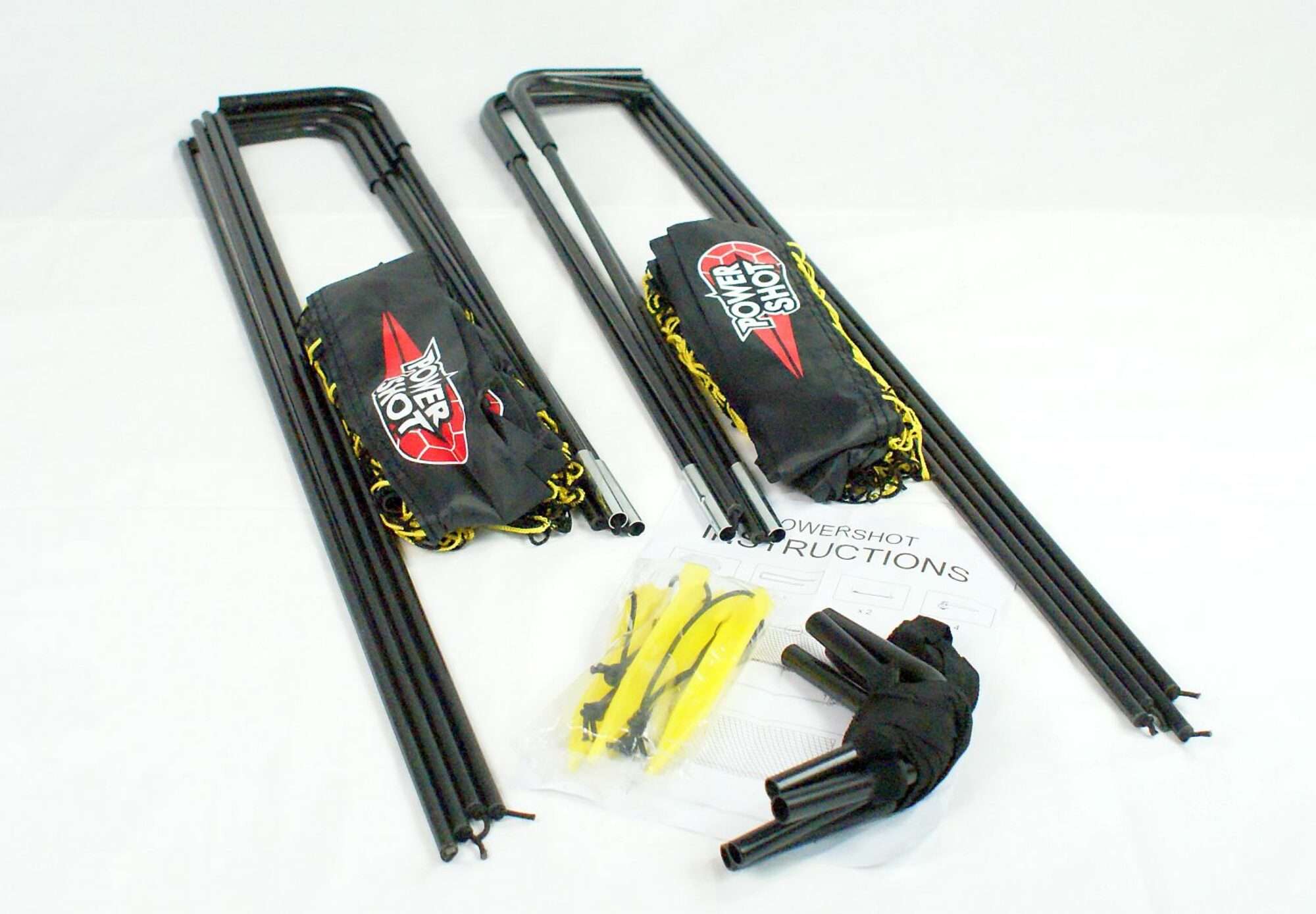 Image du produit : Paire de but POP UP 1,8x1,2m noir/jaune