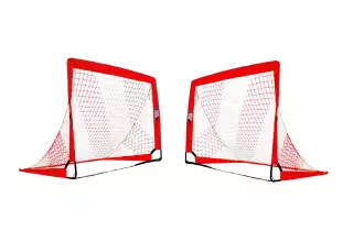 Paire de but POP UP 1,2x0,9m rouge/blanc