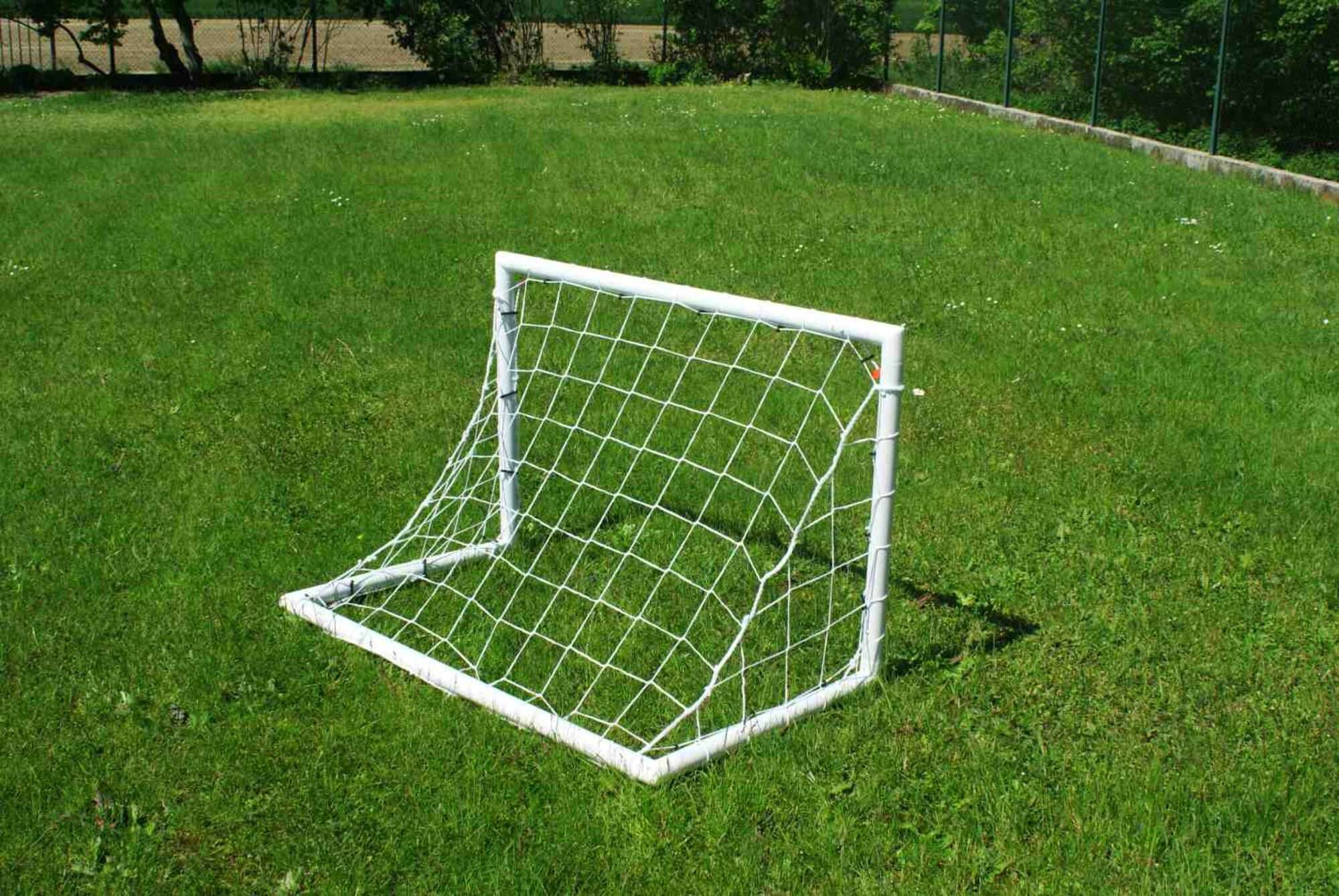 Image du produit : Paire de but de foot - 1,2m x 0,8m - uPVC - Blanc