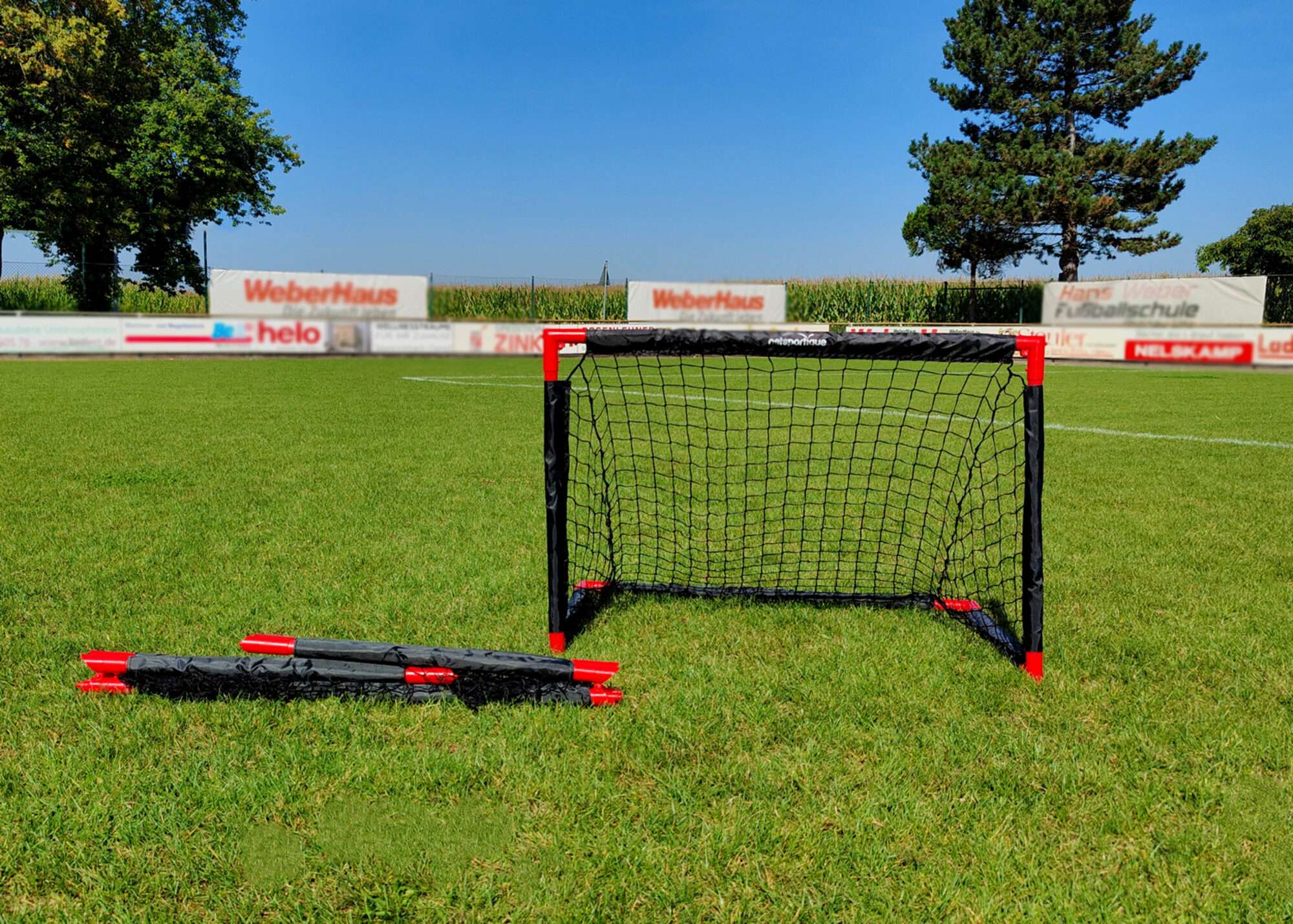 Image du produit : But de foot pliable - 90 x 60 cm - ballon offert