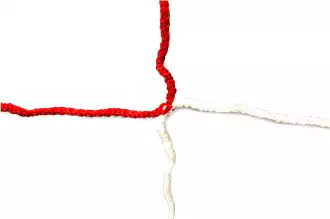 Filet de foot - 7,32 x 2,44 x 0,8 x 2m - 2mm - BLANC / ROUGE