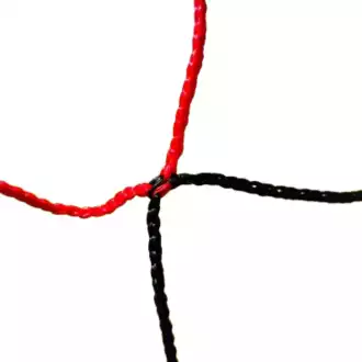 Filet de foot - 7,32 x 2,44 x 0,8 x 2 m - 3mm - NOIR / ROUGE