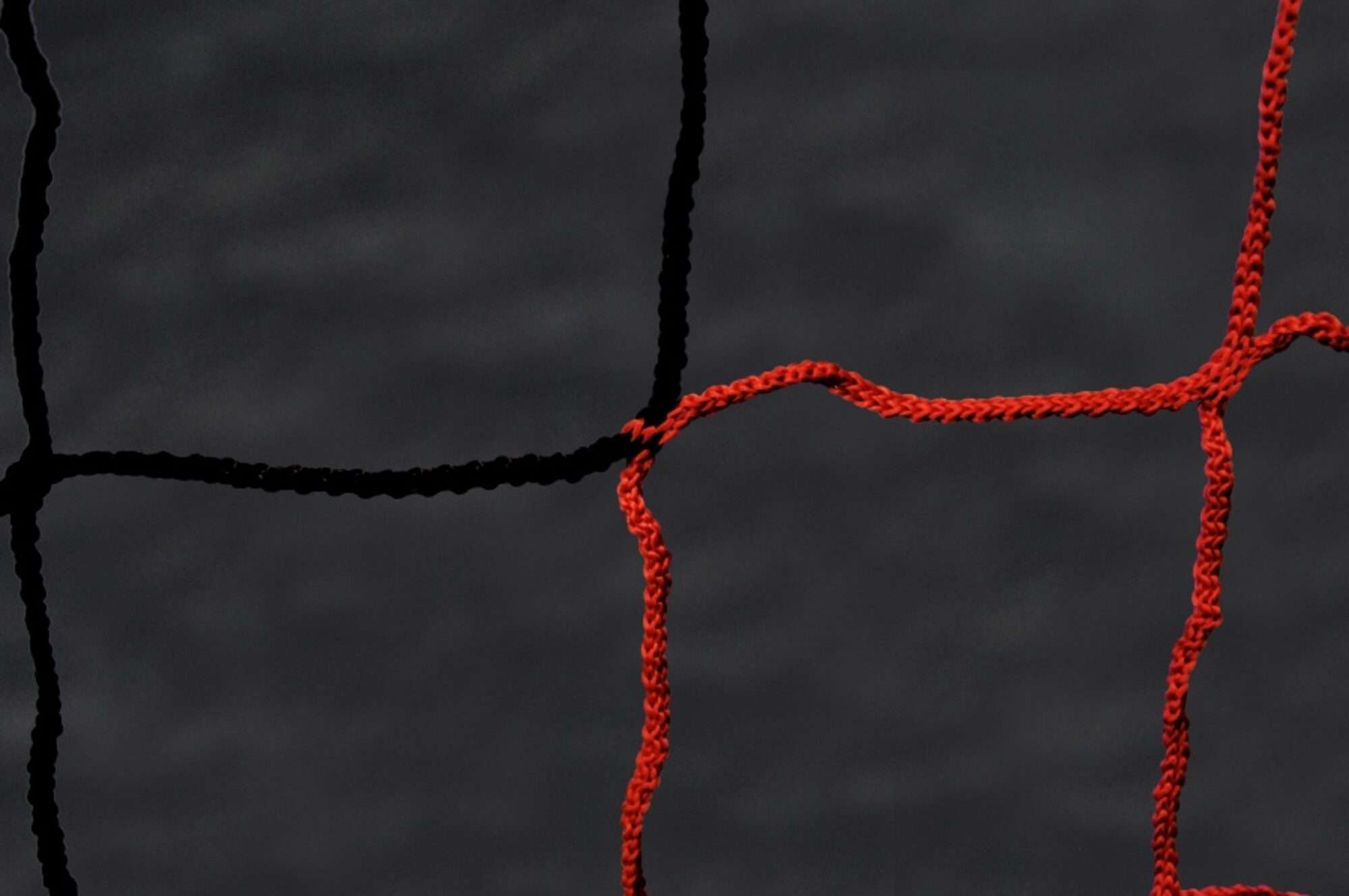 Image du produit : Filet de foot - 7,32 x 2,44 x 0,8 x 2 m - 3mm - NOIR / ROUGE