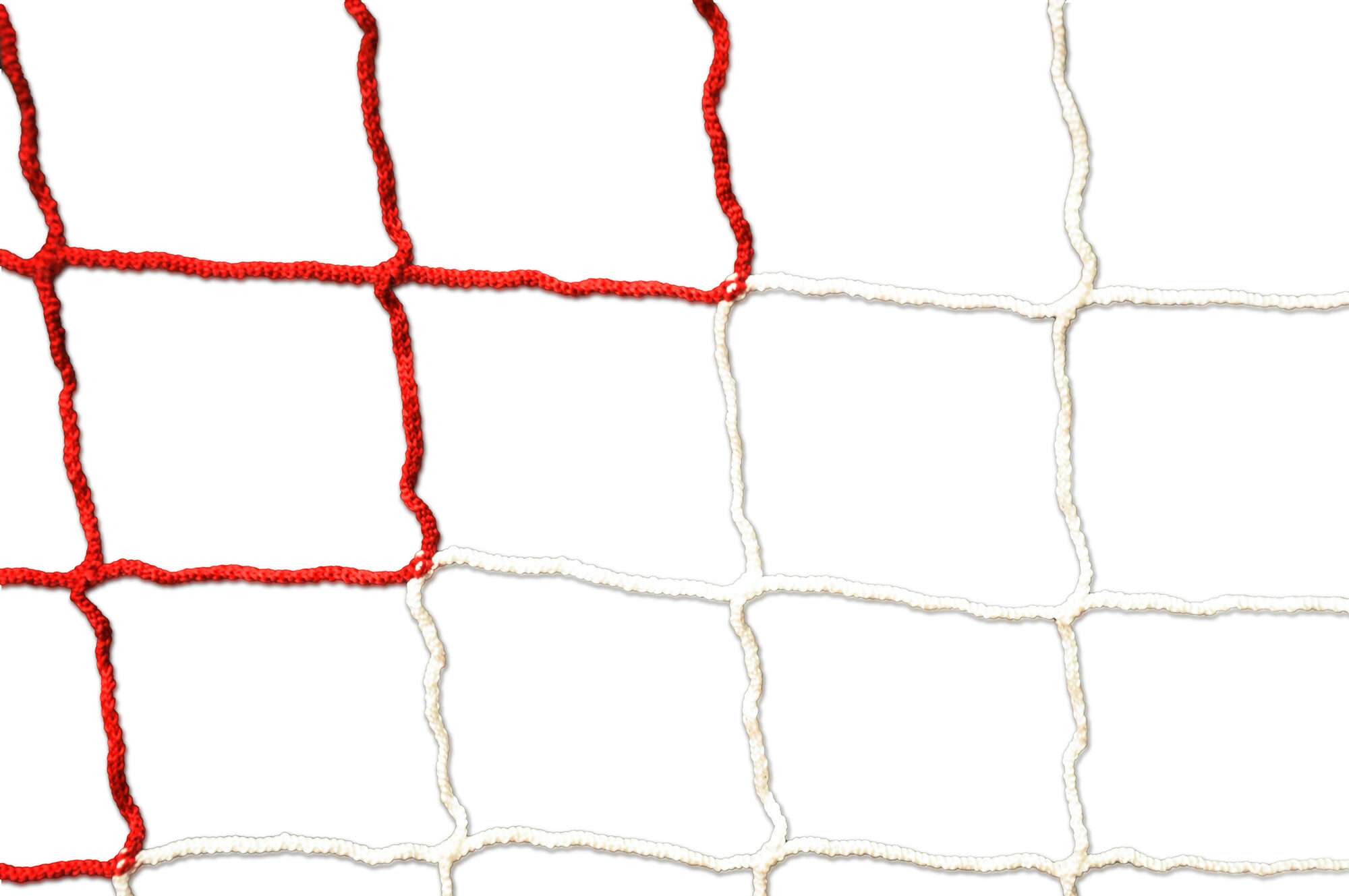 Image du produit : Filet de foot - 6 x 2,1 x 0,8 x 1,60 m - 3 mm - ROUGE/BLANC