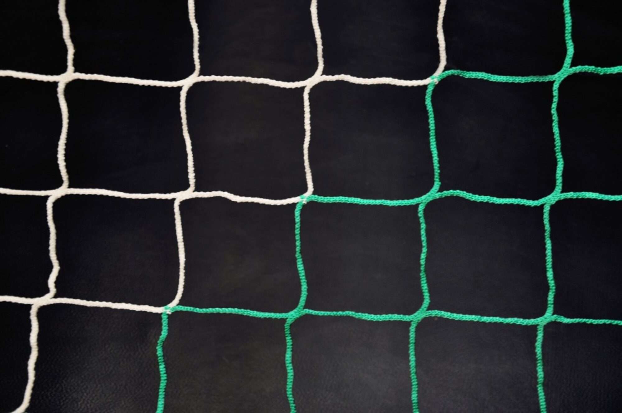 Image du produit : Filet de foot - 7,32 x 2,44 x 2 x 2m - 4mm - BLANC / VERT