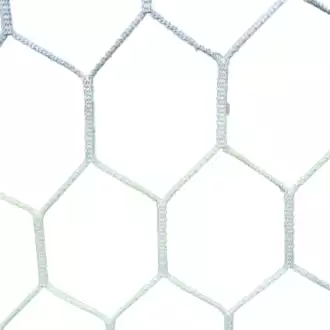 Filet de foot européen maille hexagonale 4mm - Blanc