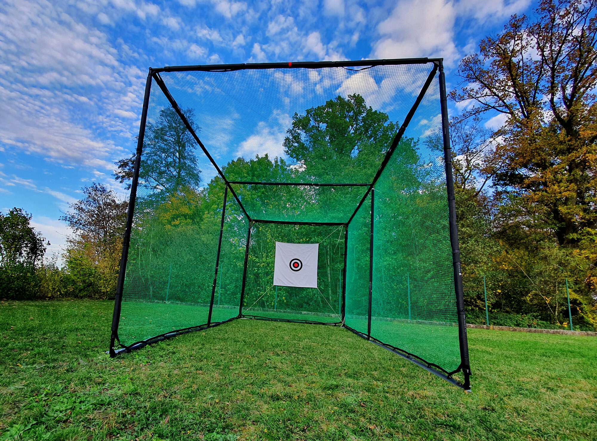Image du produit : Cage de golf : structure et filet 6 x 3 x 3 m (ouvert sur le côté de 3m)