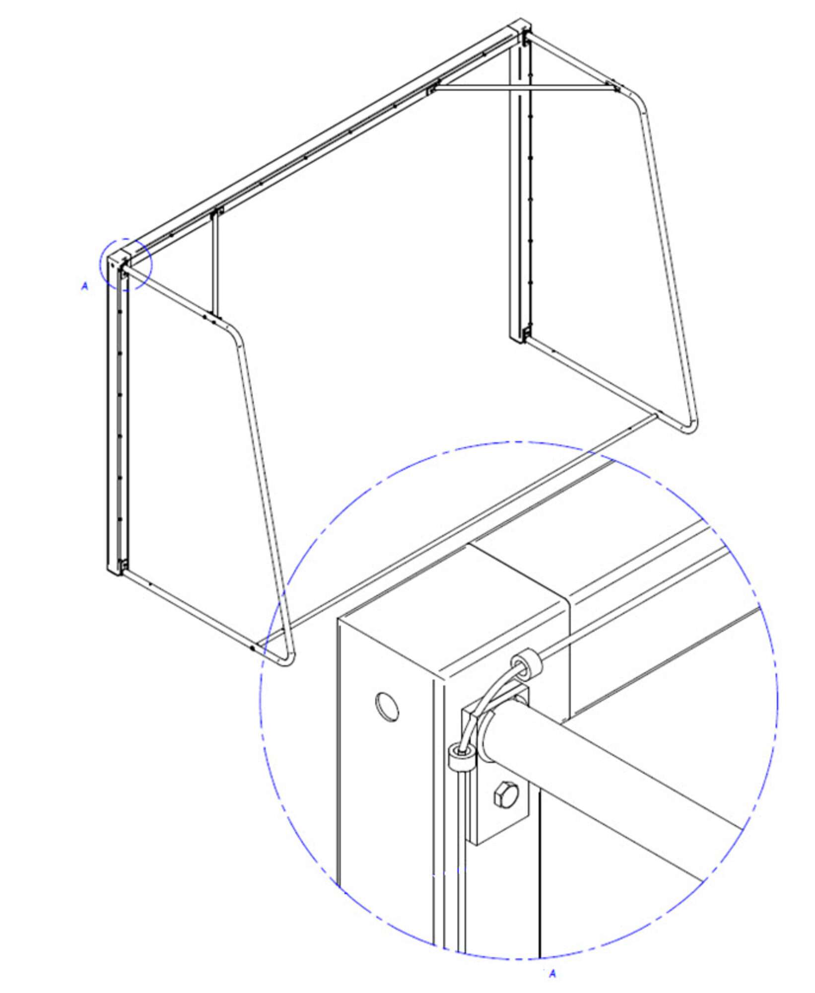 Image du produit : But de handball - Mobile - Acier ou Alu