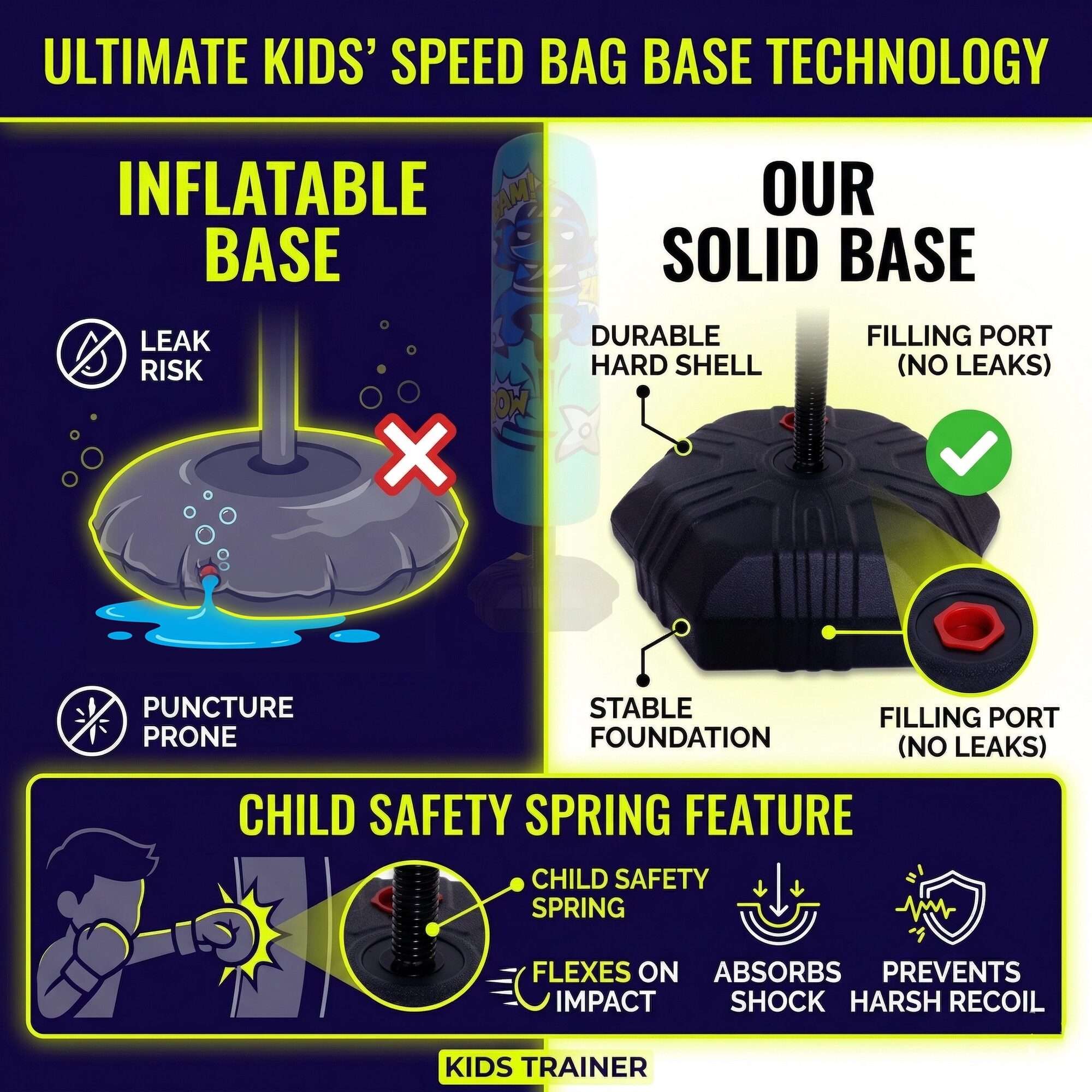 Image du produit : Sac de frappe sur pied - entrainement Speed Boxing