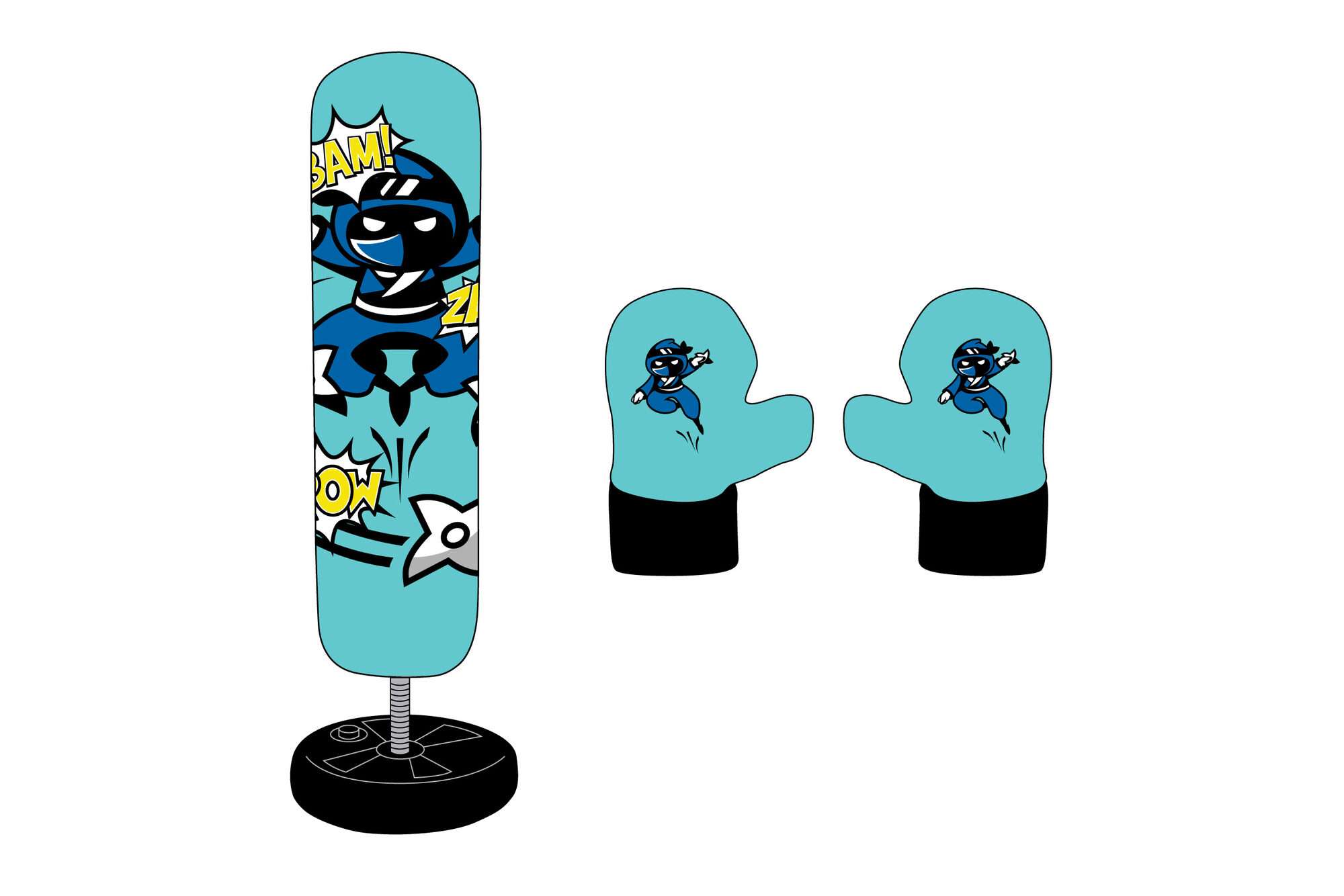 Image du produit : Sac de frappe sur pied - entrainement Speed Boxing